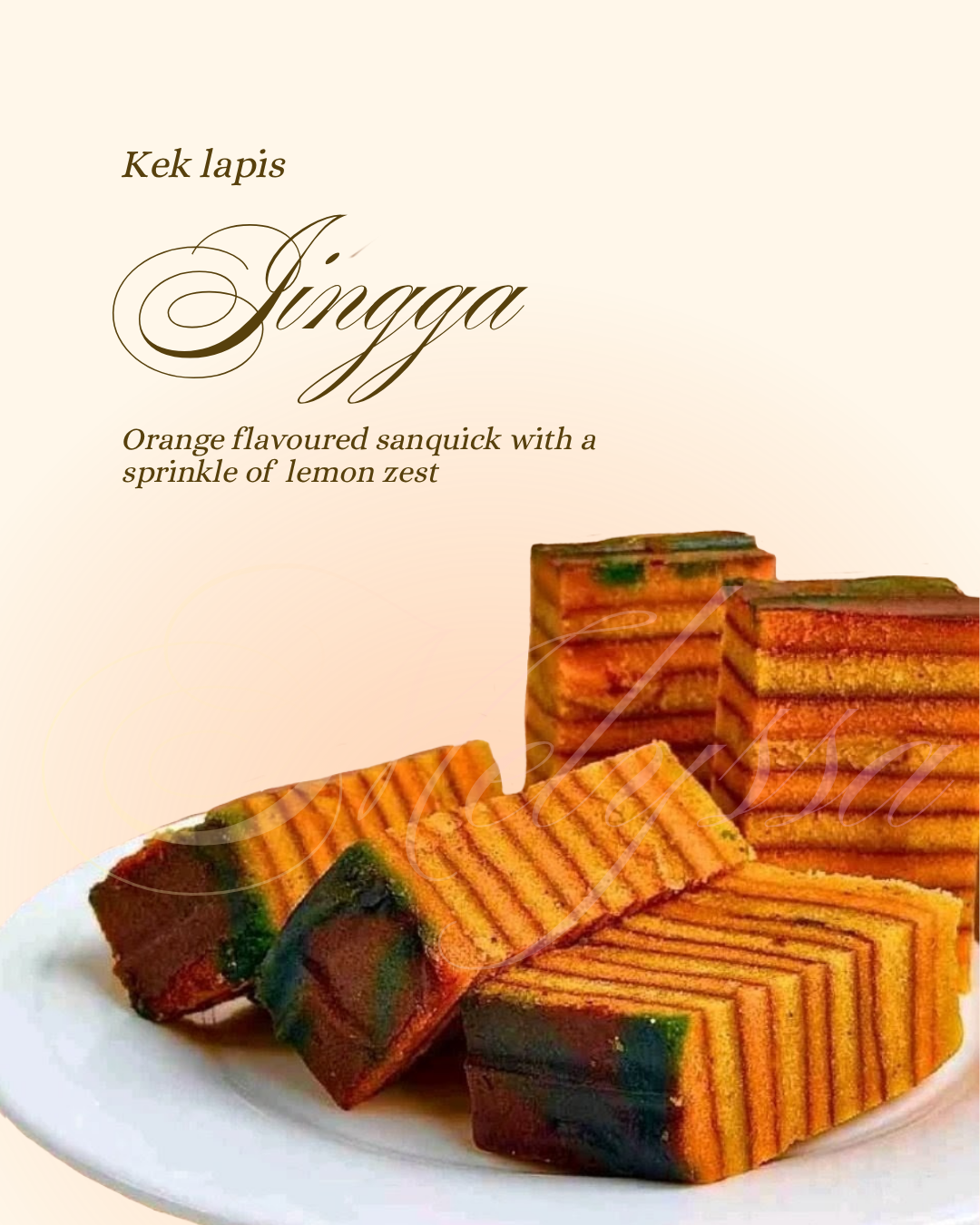 Modern Serawak cake lapis